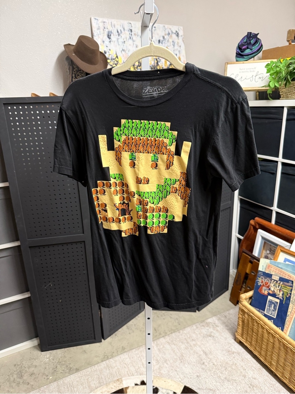 Zelda Lootcrate Nostalgic Black Graphic Video Game Character T-Shirt